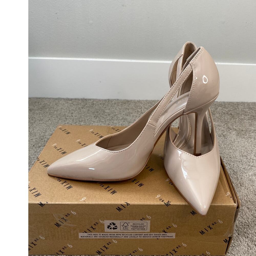 New Mix No. 6 Yazine Nude Heels Pumps Women’s Size 9.5 - Picture 2 of 4